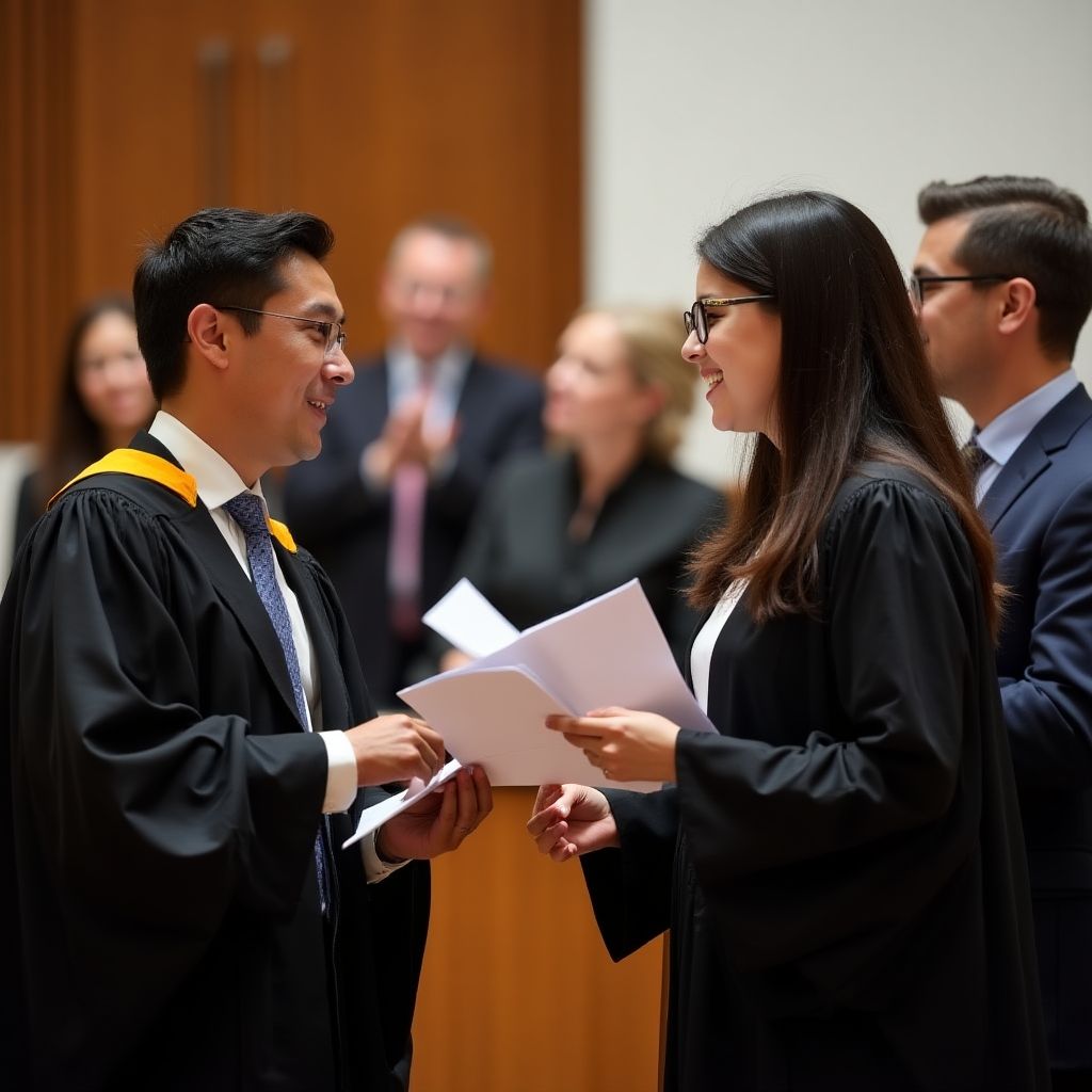 Ceremonia de graduación de participantes de programas avanzados